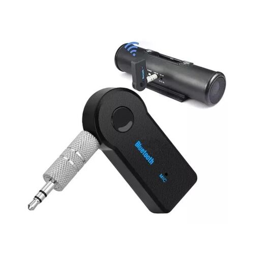 Adaptador Auxiliar Bluetooth 3 5 Jack Manos Libres Carrosb negro