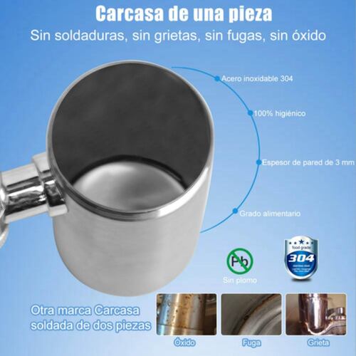 Purificador Filtro De Agua De Grifo+2cartuchos-elimina Cloro gris/negro/blanco