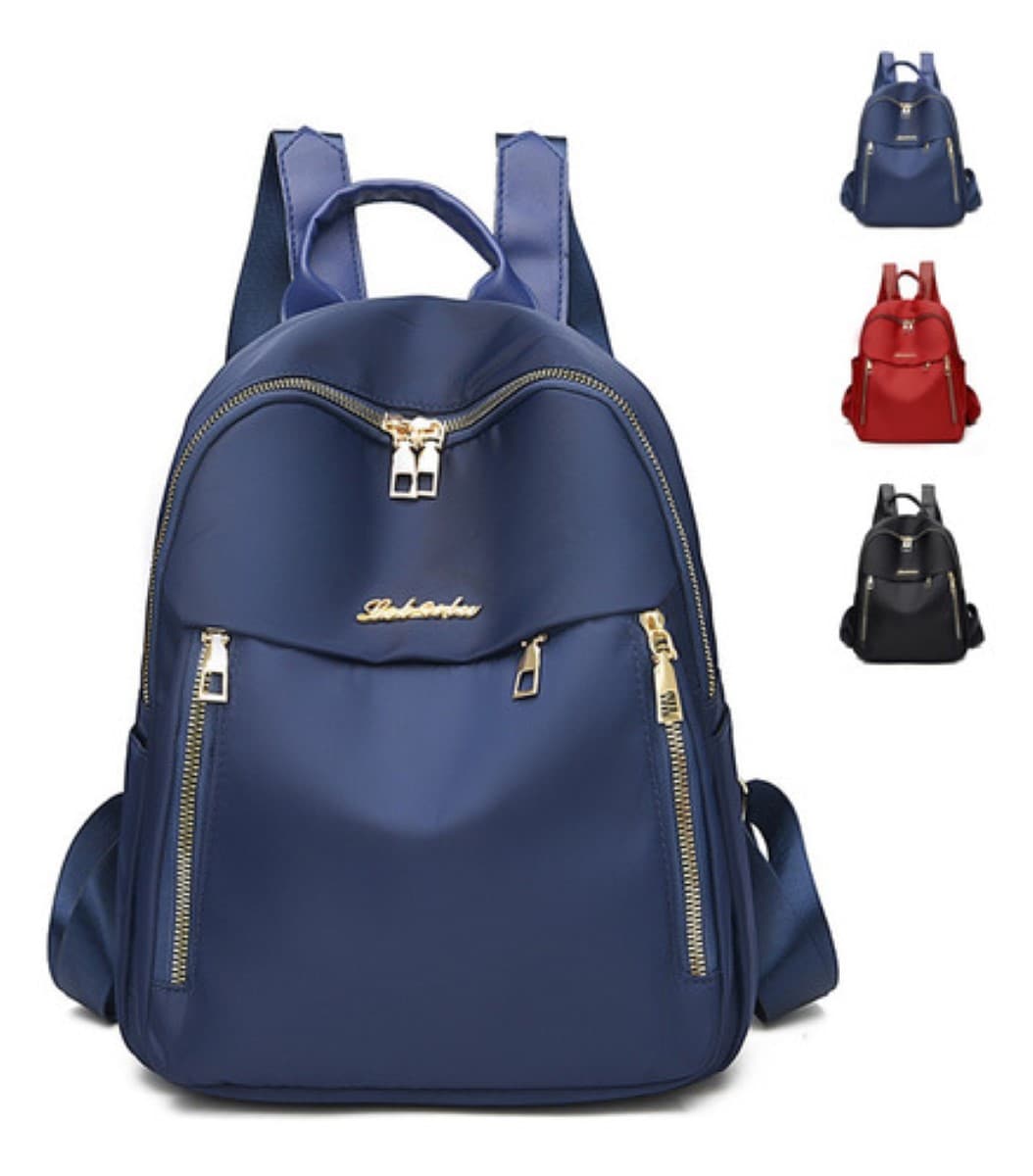 mochila mujer azul marino