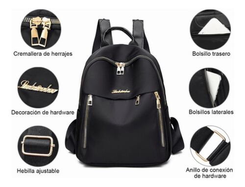 Mochila Para Mujer Moda Impermeable ROJO
