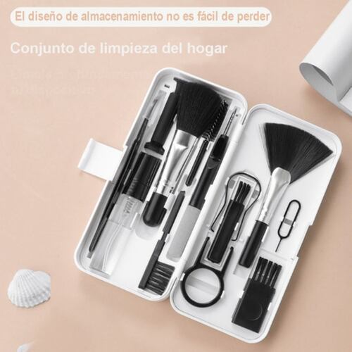Limpieza Cepillo Kit De Limpieza Teclados Celulares 18 In 1 blanco
