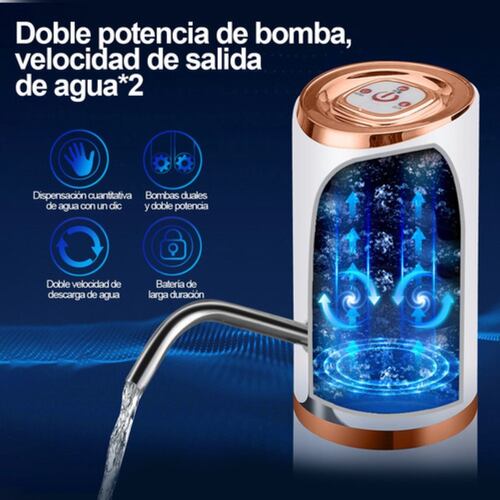 Dispensador De Agua Electrico Bomba De Agua Para Mesa,balde BLANCO/DORADO