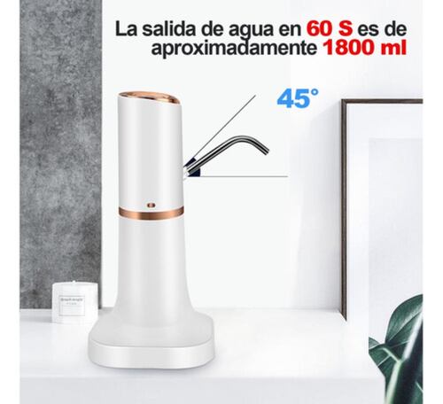 Dispensador De Agua Electrico Bomba De Agua Para Mesa,balde BLANCO/DORADO