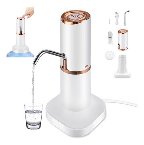 Dispensador De Agua Electrico Bomba De Agua Para Mesa,balde BLANCO/DORADO
