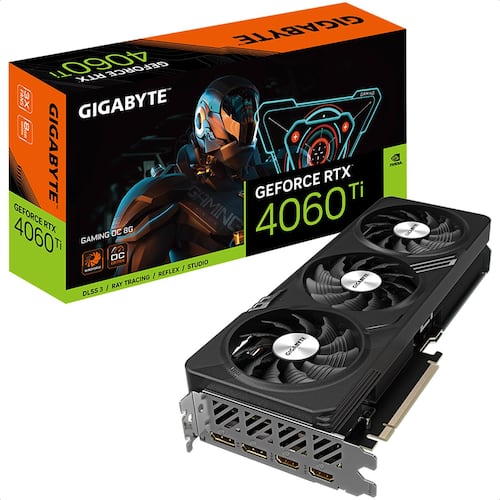 Tarjeta De Video Nvidia GIGABYTE RTX 4060 Ti GAMING OC 8G GeForce 8GB GDDR6 GV-N406TGAMING OC-8GD