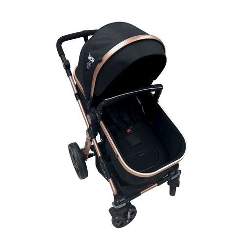 Carriola Angelin 3 en 1 con Portabebe Negra.