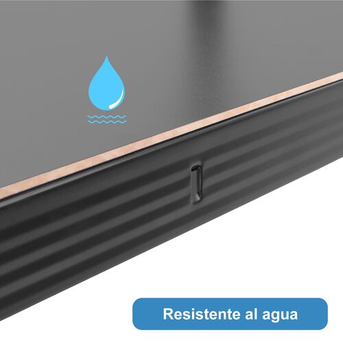 Onof Estante Metálico Rack Organizador para Hogar de 5 Niveles Rectangular - Negro.