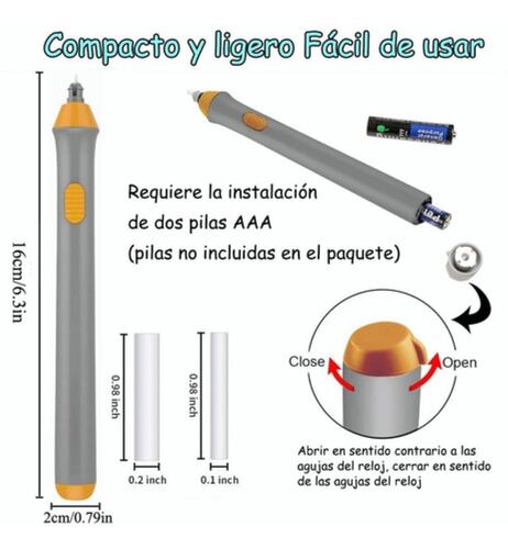 Borrador Electrico Dibujo De Lápiz Ajustable 230 Repuestos Gris/Naranja