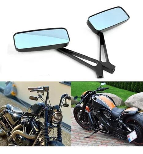 Par Espejos Moto Harley Negro