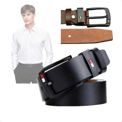 Cinturón De Piel Hombre Excelente Calidad Negro Talla:115