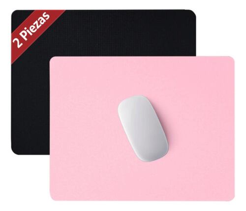 2pzs Mouse  240x200mm Mouse Almohadillas De Goma Rosa