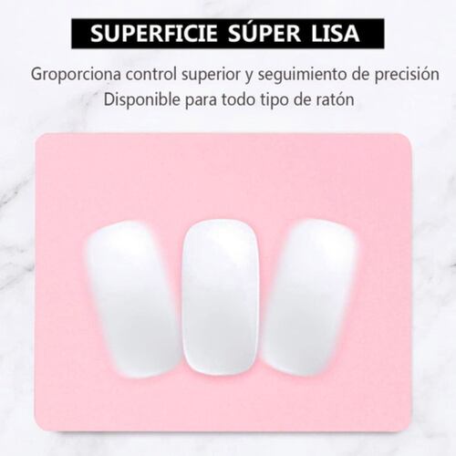 2pzs Mouse  240x200mm Mouse Almohadillas De Goma Rosa