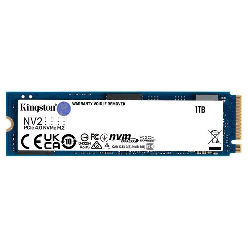 Unidad de Estado Sólido Kingston NV2 de 1 TB, M2 2280, NVMe PCIe Gen 4X4, 3500/2100 MB/s.