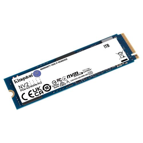 Unidad de Estado Sólido Kingston NV2 de 1 TB, M2 2280, NVMe PCIe Gen 4X4, 3500/2100 MB/s.