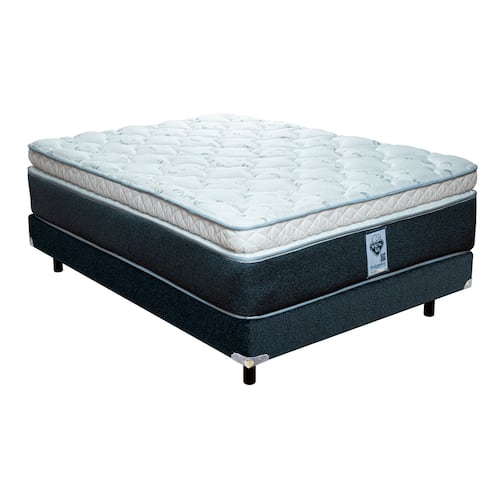 Colchón King Size Spring Air Gibson + Box + 2 Almohadas + Osito.