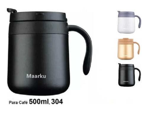 Termo De Acero Inoxidable Para Oficina, Para Café 500ml negro