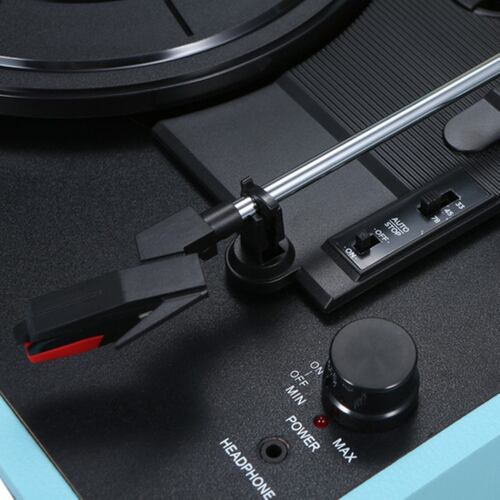 Tocadiscos Con Bluetooth Usb Reproductor De Discos De Vinilo Negro/rojo