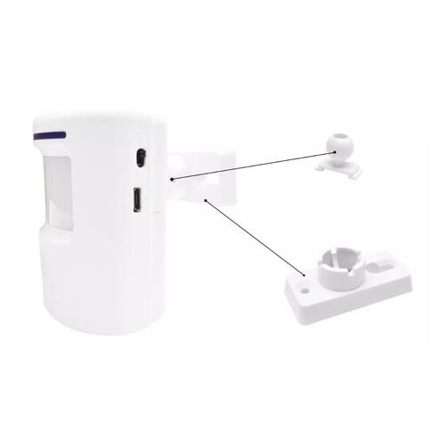 Detector De Movimiento Con Campana Timbre Negocios Tiendas blanco