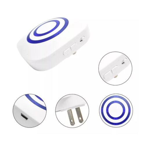 Detector De Movimiento Con Campana Timbre Negocios Tiendas blanco