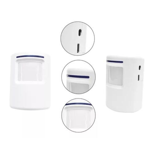 Detector De Movimiento Con Campana Timbre Negocios Tiendas blanco