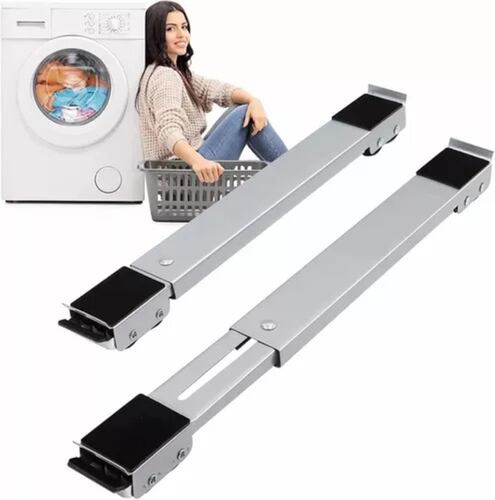 Base Con Ruedas Para Heladera gris/negro