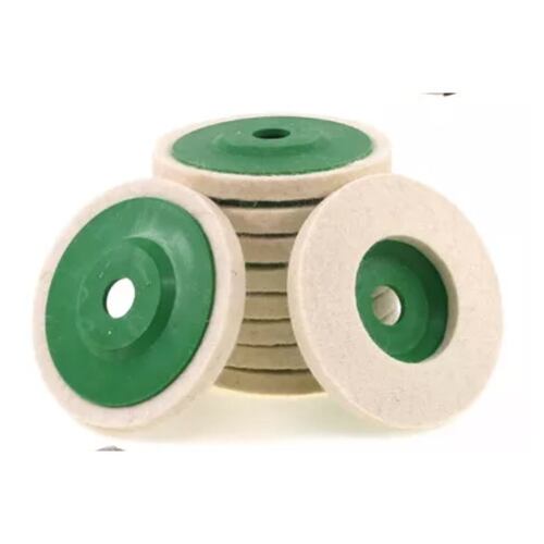 10 Almohadillas Para Pulir Ruedas De Lana De 4 Pul beige verde