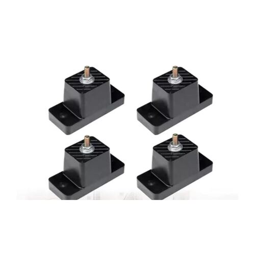 Base De Neopreno Para Condensador 4 Piezas negro