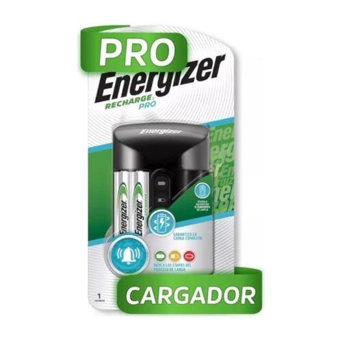 Cargador Pilas PRO Energizer Recargables + 2 AA 1300 mAh.