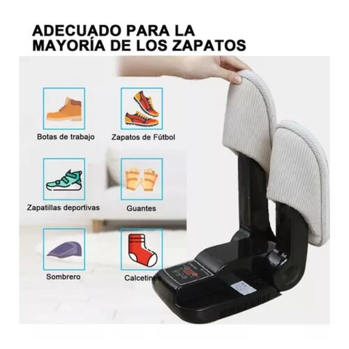 Secador De Zapatos Dispositivo De Esterilización Con Ozono negro