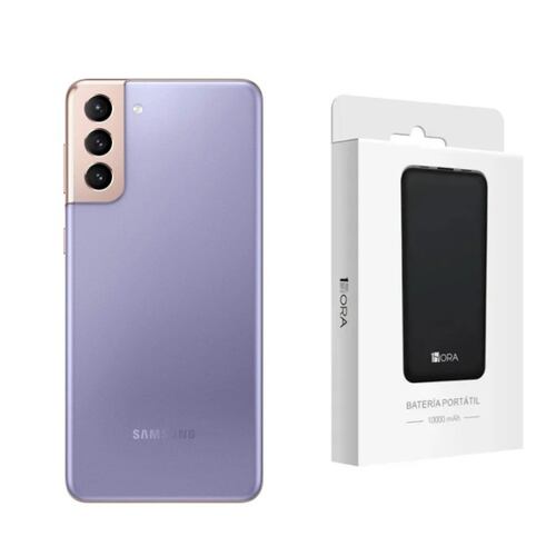 Samsung Galaxy S21 Lila 128GB Snapdragon Reacondicionado + Bateroa Hora 10000 mAh.