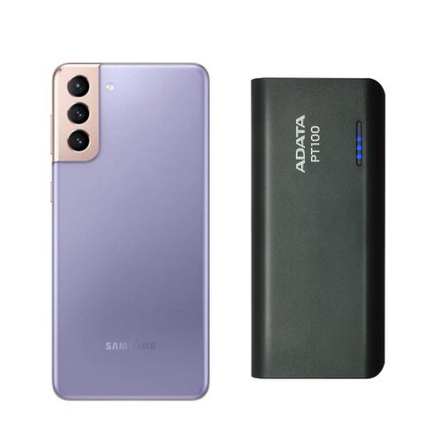 Samsung Galaxy S21 Lila 128GB Snapdragon Reacondicionado + Bateroa Hora 10000 mAh.