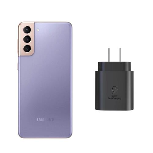 Samsung Galaxy S21 Lila 128GB Snapdragon Reacondicionado + Cubo Carga Rapida .