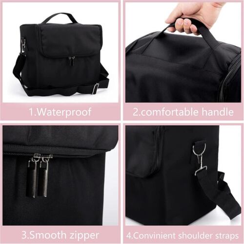 Maletines De Maquillaje Profesional Neceser Uñas 4 Niveles Negro