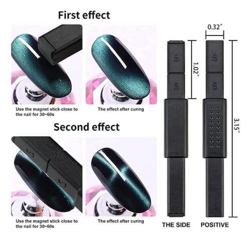 8pcs Iman Ojo De Gato De Uñas Art Set Manicura Pedicure Gel 