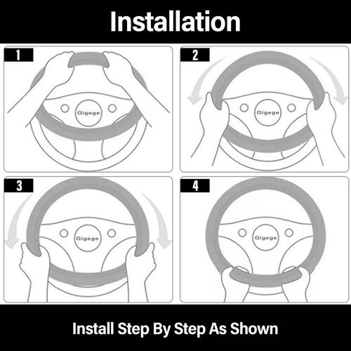 Funda Para Volante Fibra De Carbono Gama Alta Forma D Azul