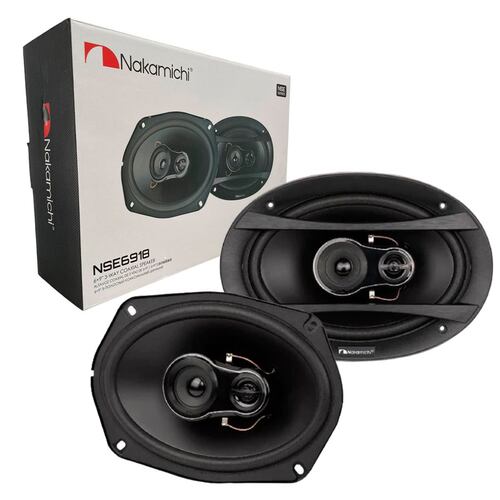 Par Bocinas Nakamichi NSE6918 6x9 260w Max 40w Rms 3 Vias Color Negro.