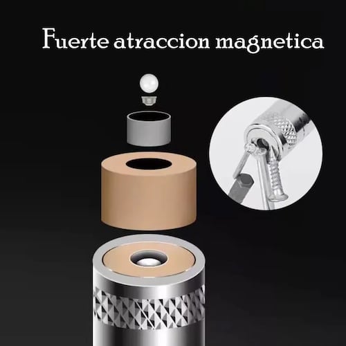 Varilla hierro magnética telescópica reparación inspección automotriz herramienta hogar tornillo
