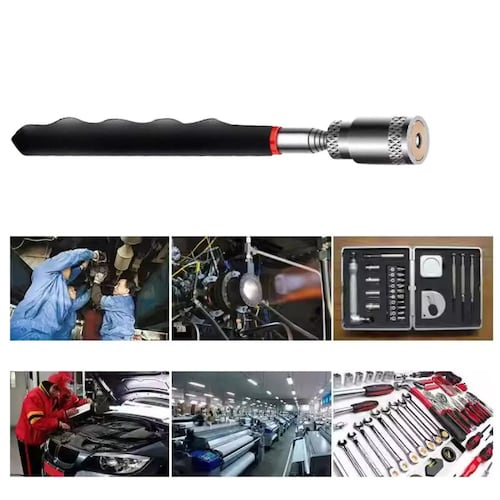Varilla hierro magnética telescópica reparación inspección automotriz herramienta hogar tornillo