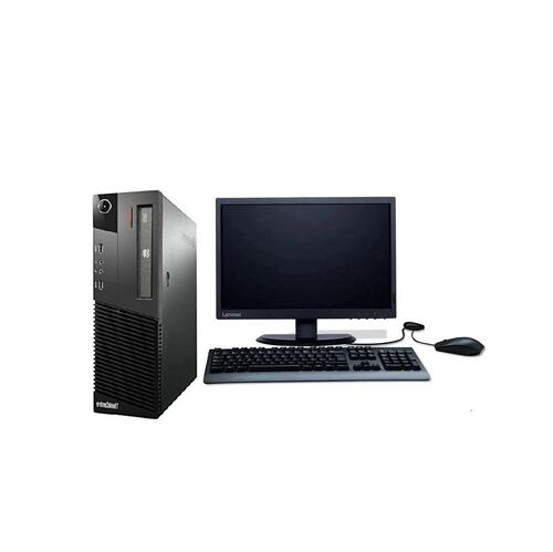 PC LENOVO M79 SFF- AMD A8- 12GB RAM- 500GB HDD- Monitor 19"- Windows 10 PRO- Equipo Clase A, Reacondicionado..