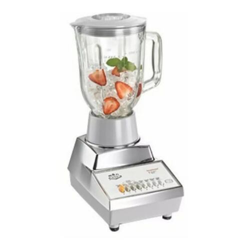 Licuadora MAN LMV-9090 vaso Vidrio 1.5 Lt. 7 vel. 550W base metálica.