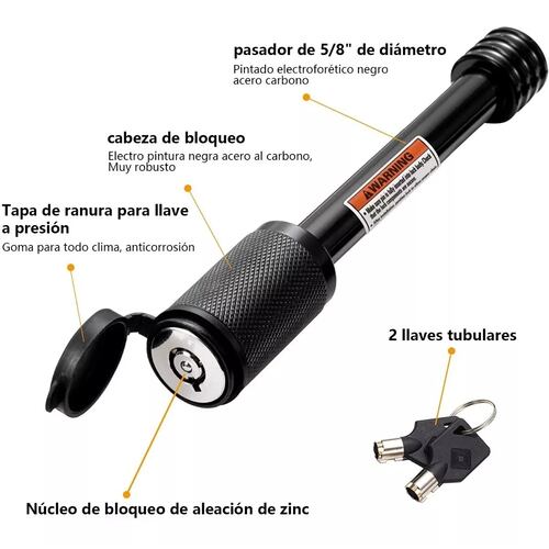 Par 2pcs Cerradura Para Receptor De Enganche De Auto