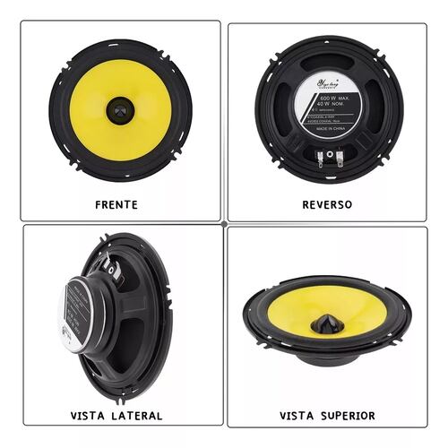 Bocinas Carro 6.5 Pulgadas 600w Coaxial Bocinas Para Auto