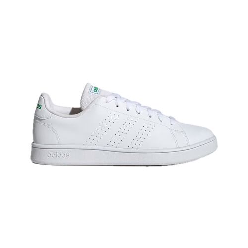 Tenis Adidas Advantage Base Court Blanco con Verde