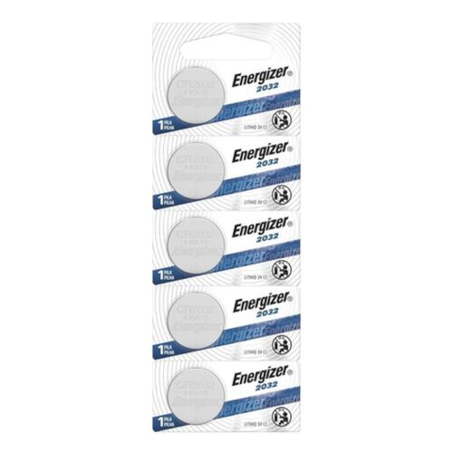 Pilas Baterías de Boton Energizer CR2032 3V Litio 5 Piezas.