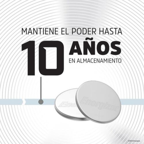 Pilas Baterías de Boton Energizer CR2032 3V Litio 5 Piezas.
