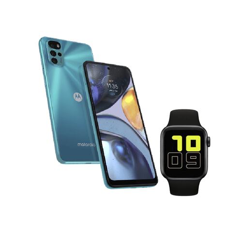 Azul Motorola G22 4/128GB Azul+ Smartwatch T-500.