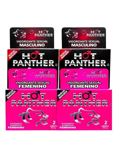 8 Pastillas Hot Panther (Hombre, Mujer) - Estimulador de la Potencia Masculina y Femenina.