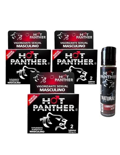6 Pastillas Hot Panther Hombre más lubricante intimo - Estimulador de la potencia Masculina Combo.