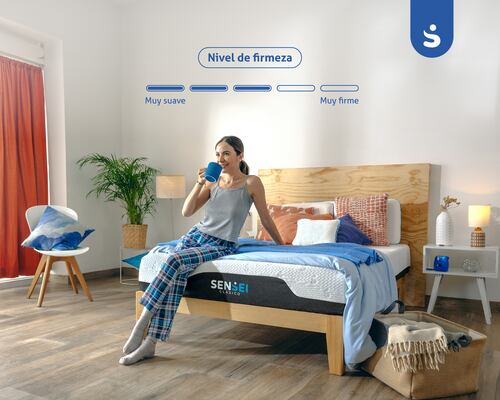 Colchón de Memory Foam Queen Size SenSei, empacado al vacío y entregado en caja