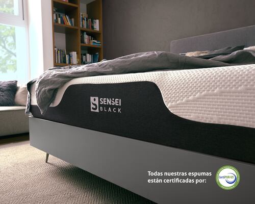 Colchón Black ( Matrimonial) De Memory Foam En Caja